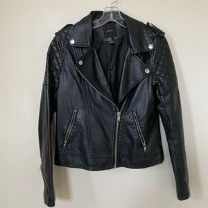 Forever 21 Faux Leather Jacket M